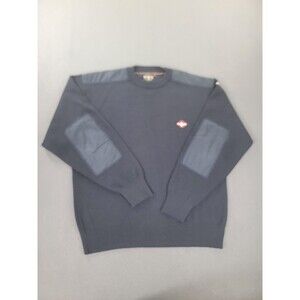 Mariner Sweater Mens 2XL Navy Commando Wool Blend Made in Italy Patches‎